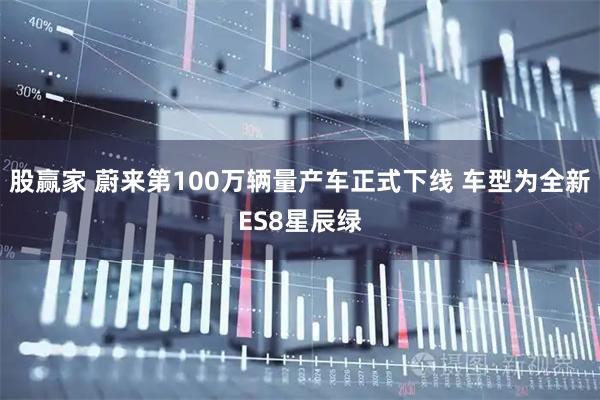 股赢家 蔚来第100万辆量产车正式下线 车型为全新ES8星辰绿